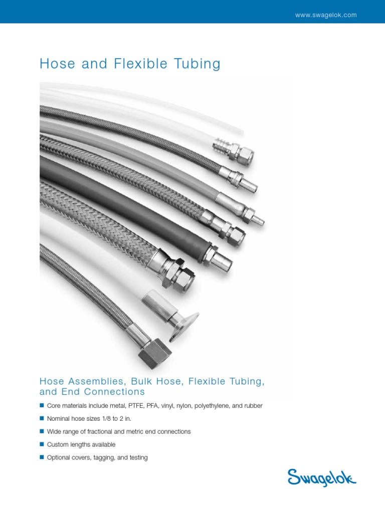 Swagelok Flexible Metal Hoses MS01180 Pipe (Fluid Conveyance) Hose