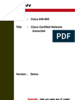 Cisco 640-802 Cisco Certified Network Associate