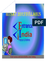 BITSAT Syllabus by Entranceindia
