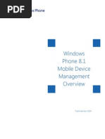 Windows Phone 8 1 MDM Overview