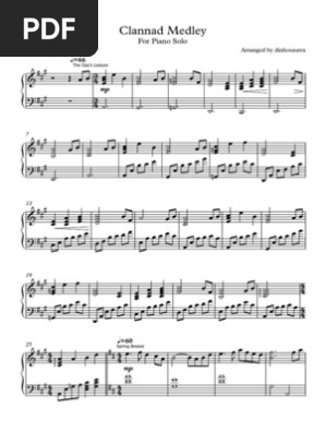 Toki Wo Kizamu Uta Piano Arrangement, PDF, Leisure