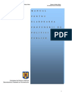 Manual Elaborare Propunere Politici Publice