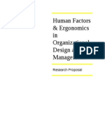 Human Factors & Ergonomics in Organizational Design and Management