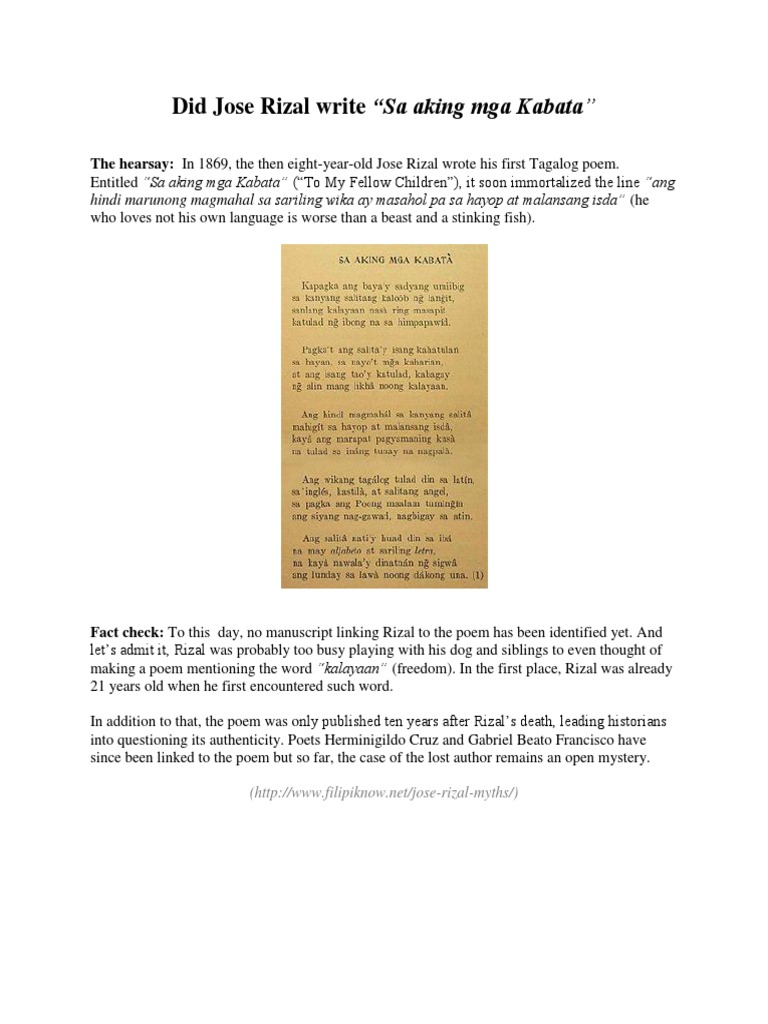Ang aking kabata essay picture