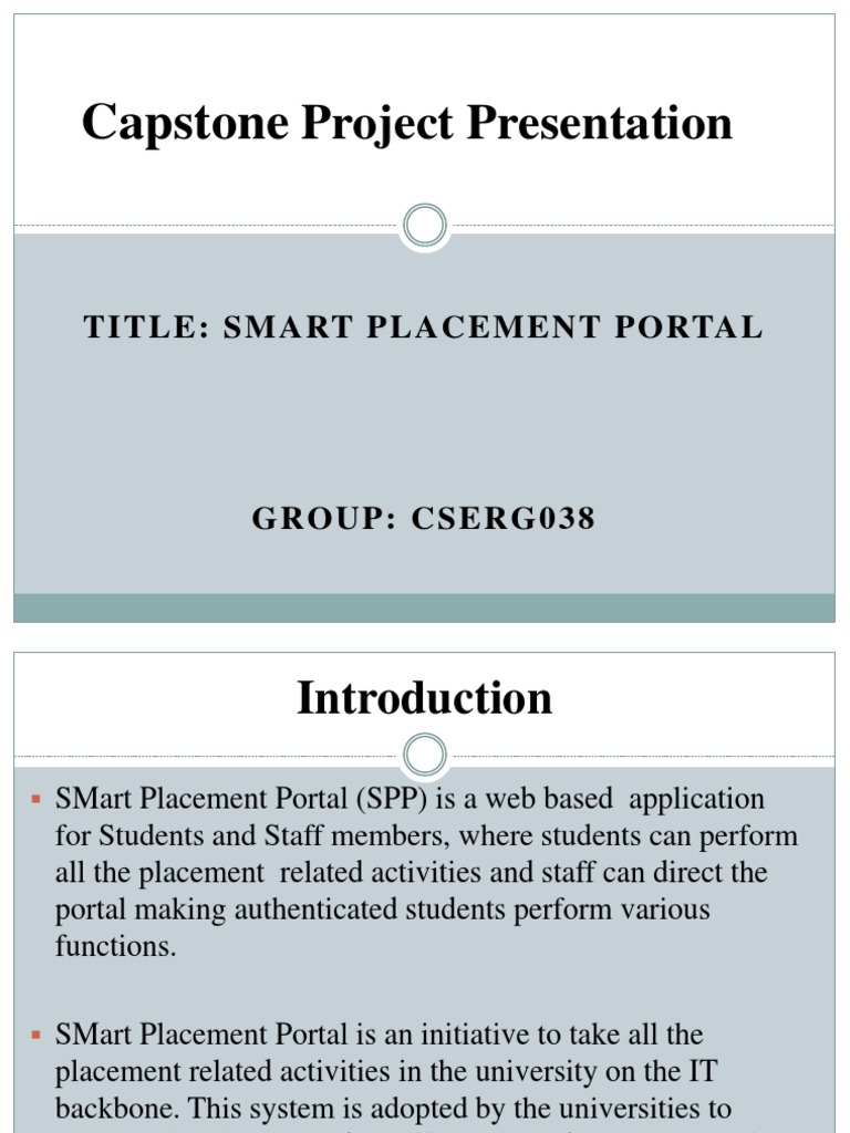 Capstone Project Presentation PDF Login Password