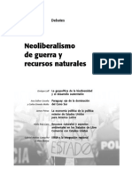 Neoliberalismo y Recursos Naturales