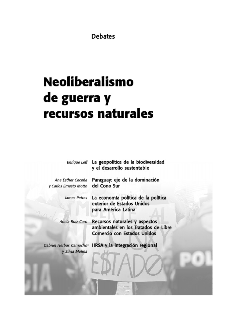 Neoliberalismo y Recursos Naturales Desarrollo