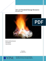 Methane Hydrates As Potential Energy Resource: Project Report-Natural Gas TPG 4140