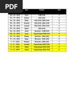 Exam Time Table