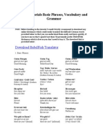 German Tutorials Basic Phrases, Vocabulary and Grammar: Download Babelfish Translator