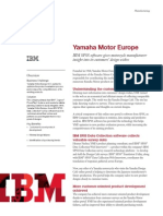 Yamaha Motor Europe: IBM SPSS Software Gives Motorcycle Manufacturer Insight Into Its Customers' Design Wishes