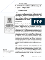 Clathrates - An Exploration of The Chemistry of Caged Compounds