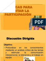 Tecnicas Fomentar Participacion