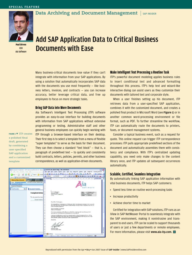 Boost SAP Document Efficiency | PDF | Application Software | Sap Se