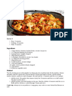 Summer Paella: Serves 4