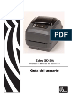 Guia de Usuario Etiquetadora Zebra GK420t