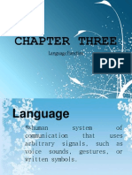 Chapter Three: Language Function