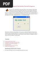 MATLAB GUI (Graphical User Interface) Tutorial For Beginners