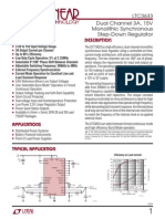 Features Description: Ltc3633 Dual Channel 3A, 15V Monolithic Synchronous Step-Down Regulator