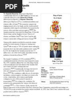 Monarchy of Spain - A Brief History and Overview