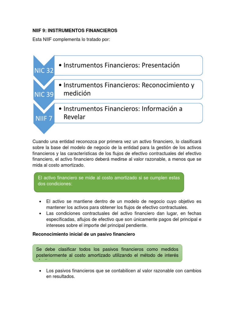 Niif 9 | PDF | normas internacionales de INFORMACION FINANCIERA | Economias