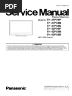 Panasonic Th-37pv8p Th-37px8b Th-42pv8p Th-42px8b Th-42px8e Chassis Gph11de