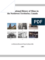 The Operational History of Mines in The Northwest Territories, Canada