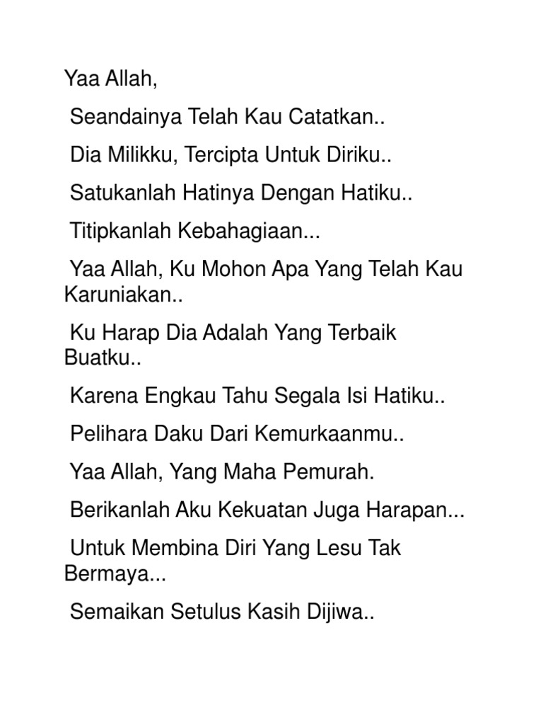 Andrea Blog Gambar Doa Untuk Kekasih