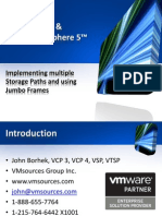 Iscsi Storage & Vmware® Vsphere 5™: Implementing Multiple Storage Paths and Using Jumbo Frames