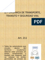Ley Organica de Transporte, Transito y Seguridad