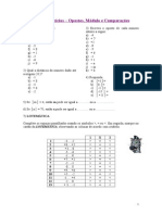 2 - Exercícios- Opostos, Módulos e Comparações