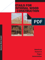 Details for Conventional Wood Frame Construction