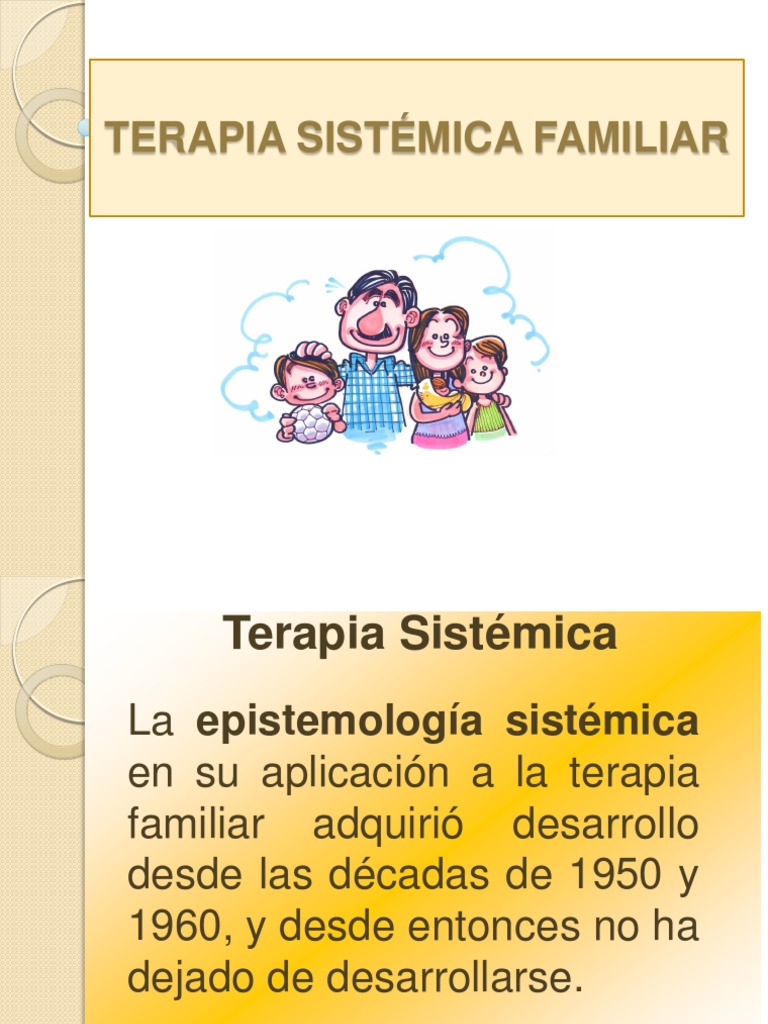Terapia Sistemica Familiar Comportamiento Terapia familiar Prueba