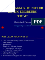 Transdiagnostic CBT For Eating Disorders "CBT-E": Christopher G Fairburn