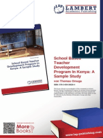 School Based Teacher development program in Kenya