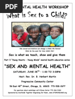 Sex and Mental Health Flyer