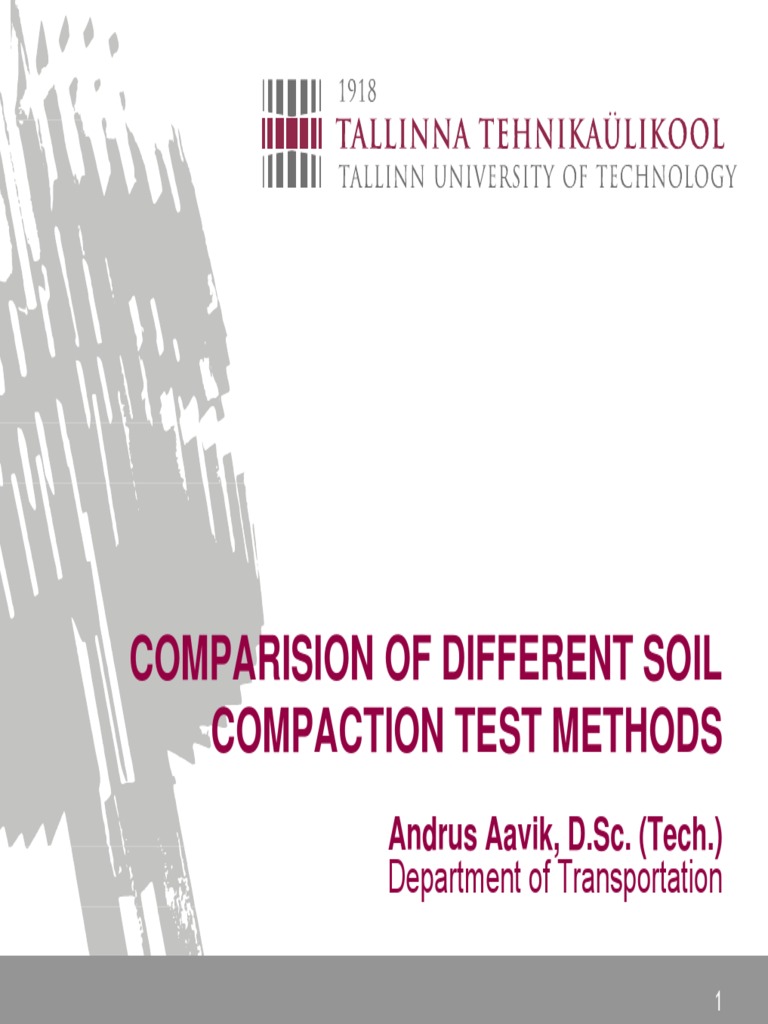 Soil Compaction Test Methods by Aavik | PDF