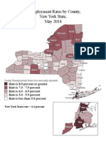Unemployment Rates by County, New York State, May 2014