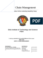 Supply Chain Management feasibility study of online marketing for fruits and vegetables