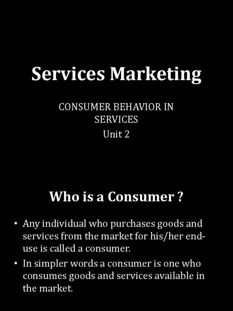 Understanding Consumer Behavior in Services | PDF | Consumer Behaviour ...