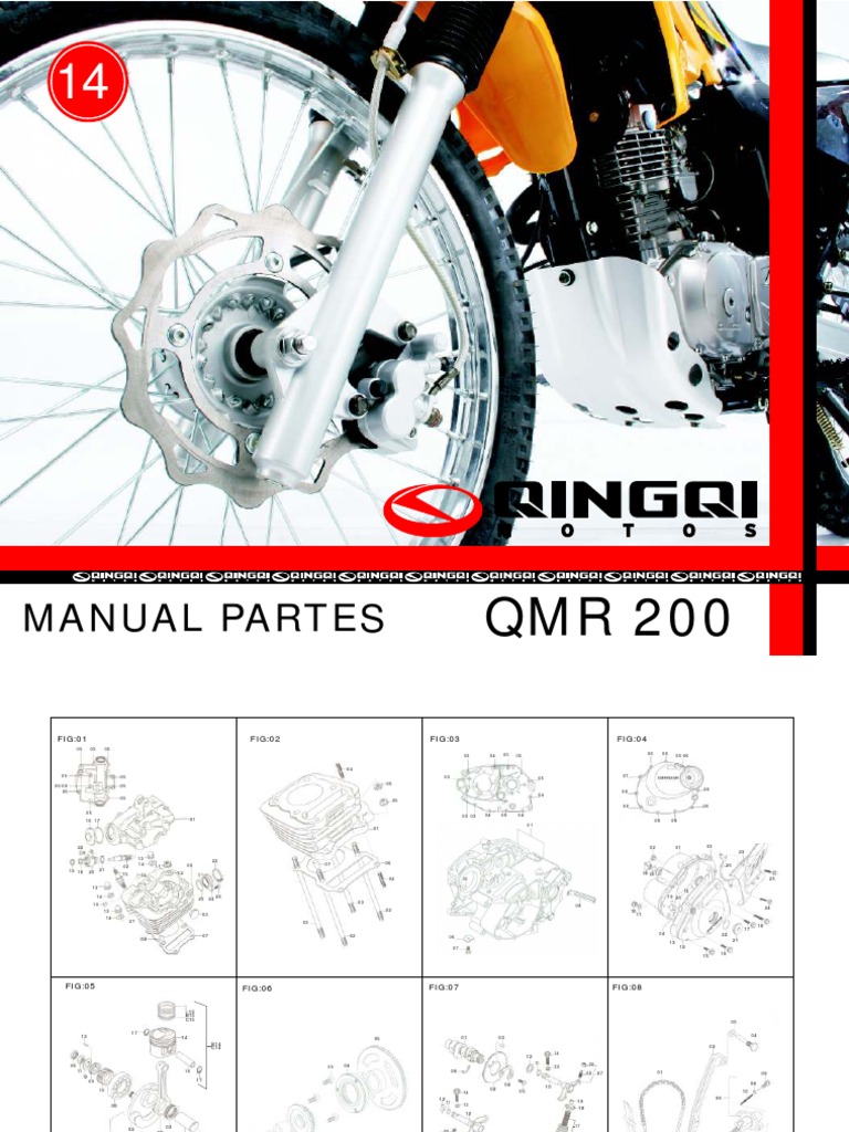 Manual de Partes QMR Enduro | PDF | Tecnología del motor | Motor de ...