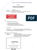 Contoh Soal UN Bahasa Inggris SMP Paket 1