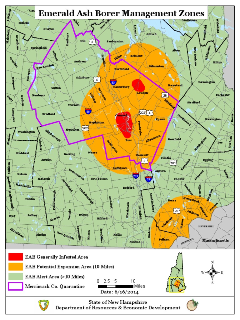 Emerald Ash Borer Map PDF