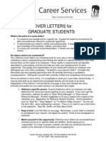 Graduate Student Cover Letters Packet