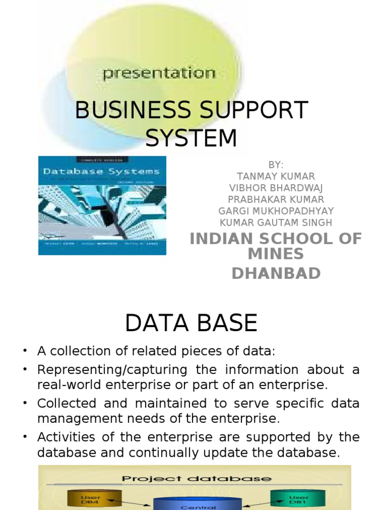 Business Support System | PDF | Relational Model | Databases