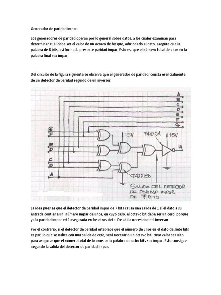 Generador de Paridad Impar | PDF | Juegos y actividades | Informática