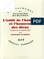 DUMÉZIL, L'Oubli de l'Homme (preface)