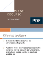 Analisis Disc Tipos de Texto