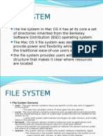 FILE SYSTEM MAC OS X