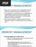 MEMORY MANAGEMENT Mac Os X